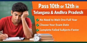 Telangana SSC and AP Intermediate failed students pass exam same year option in Hyderabad